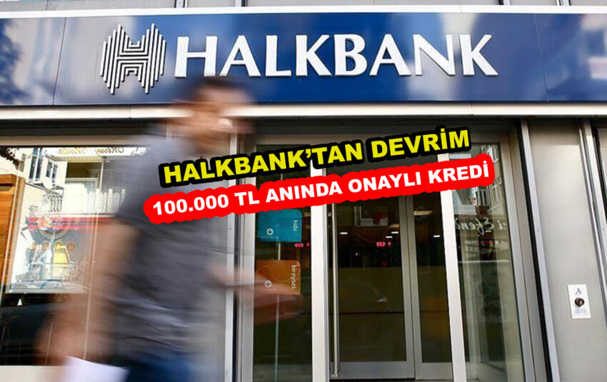 Halkbank Özel Sektör Çalışanlarına Devrim Yapıyor: 100.000 TL Anında Onaylı Kredi!